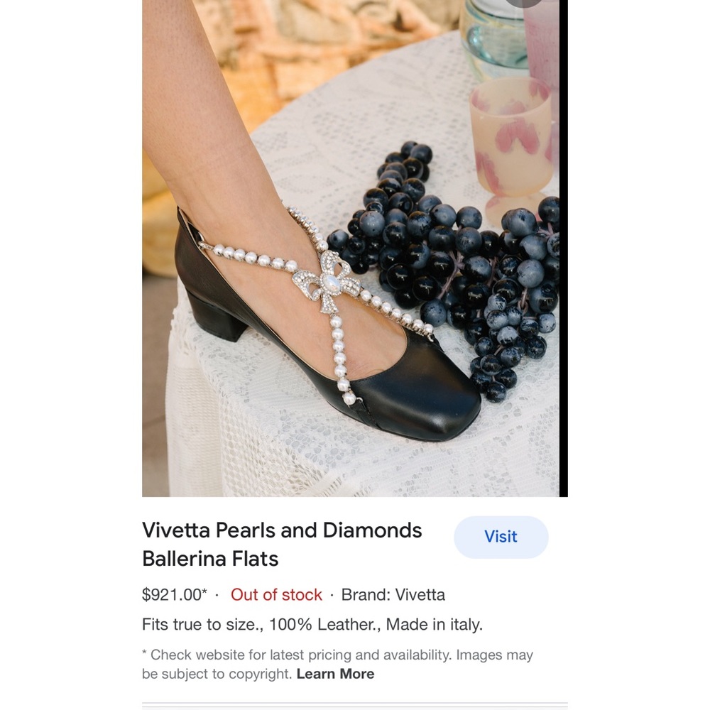 Vivetta heals ballet flats with chain jewels 36